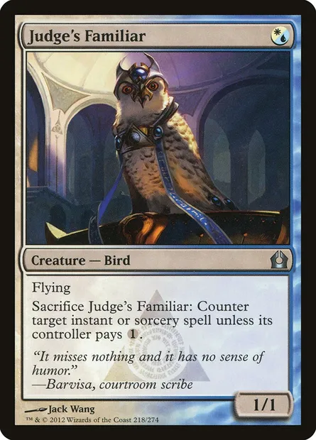 Judge's Familiar, Magic card RTR 218 — Return to Ravnica set