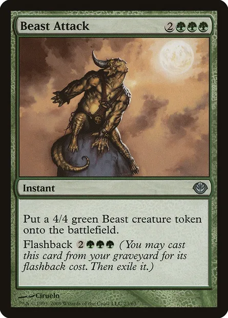 Beast Attack, Magic card DDD 23 — Duel Decks: Garruk vs. Liliana set