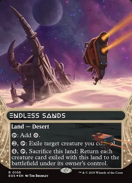Endless Sands, Magic card EOS 105 — Edge of Eternities: Stellar Sights set