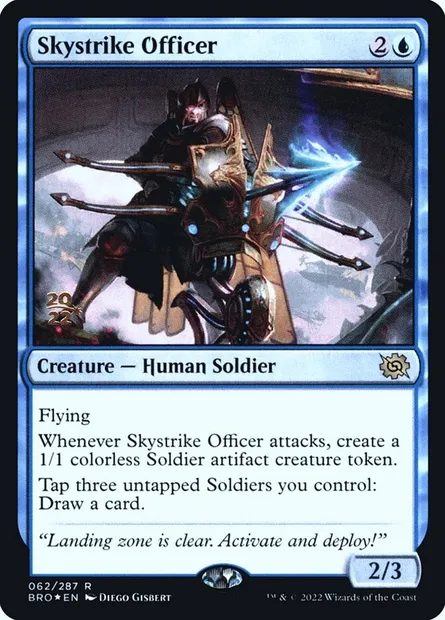 Skystrike Officer, Magic card PBRO 62s — The Brothers' War Promos set
