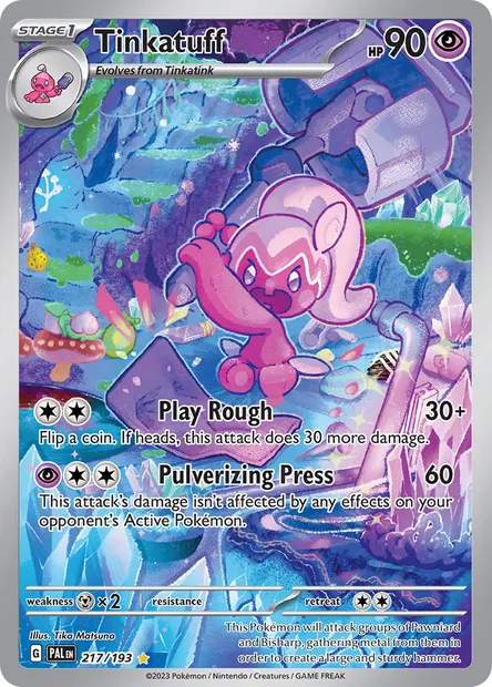 Tinkatuff, Pokémon card PAL 217 — Paldea Evolved set