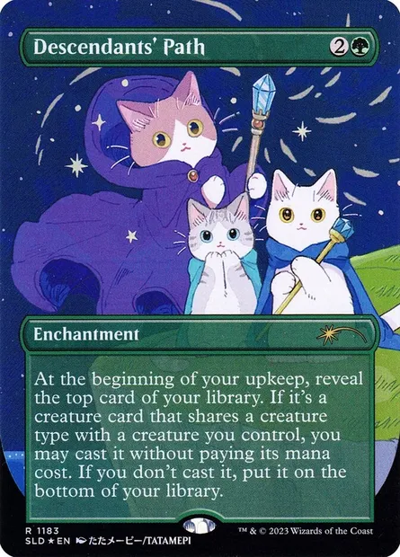 Chemin des descendants, carte Magic SLD 1183 — extension Secret Lair Drop