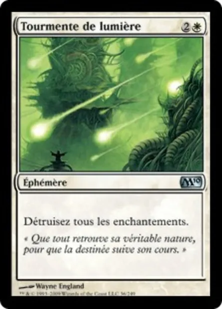 Tourmente de lumière, carte Magic M10 36 — extension Magic 2010