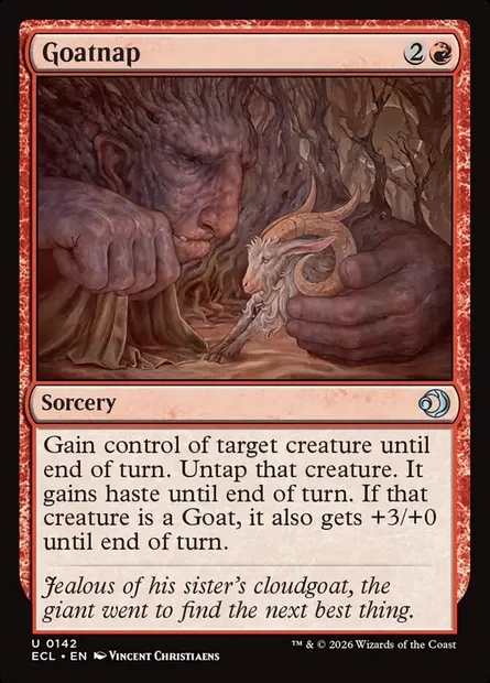 Goatnap, Magic card ECL 142 — Lorwyn Eclipsed set