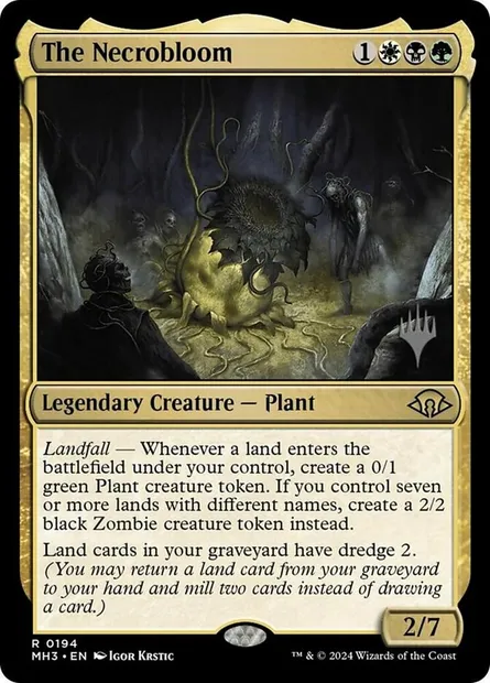 La nécroflore, carte Magic PMH3 194p — extension Modern Horizons 3 Promos