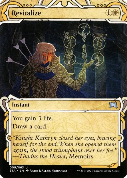 Revitalize, Magic card STA 9 — Strixhaven Mystical Archive set