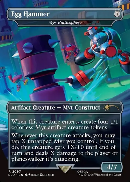 Myr Battlesphere, Magic card SLD 2097 — Secret Lair Drop set