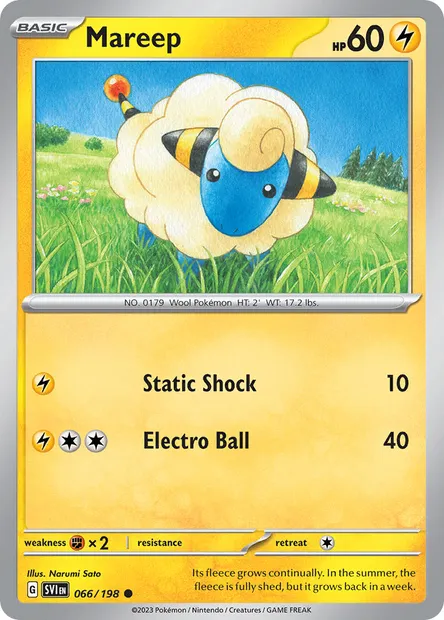 Mareep, Pokémon card SVI 066 — Scarlet & Violet set