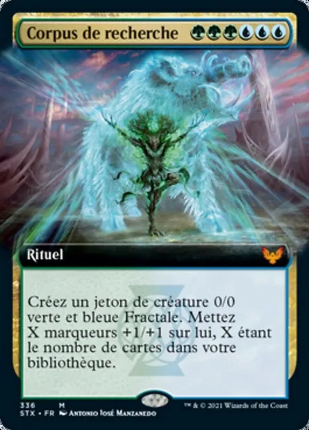 Corpus de recherche, carte Magic STX 336 — extension Strixhaven: l'Académie des Mages