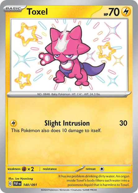Toxel, Pokémon card PAF 140 — Paldean Fates set