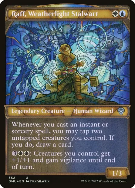 Raff, Weatherlight Stalwart, Magic card DMU 352 — Dominaria United set