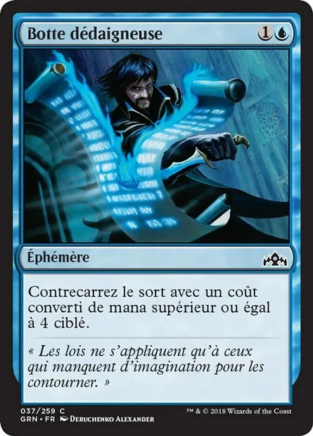 Botte dédaigneuse, carte Magic GRN 37 — extension Les Guildes de Ravnica