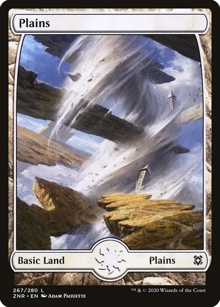 Plains, Magic card ZNR 267 — Zendikar Rising set