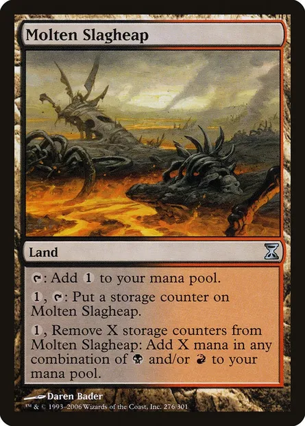 Molten Slagheap, Magic card TSP 276 — Time Spiral set