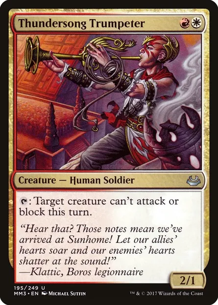 Thundersong Trumpeter, Magic card MM3 195 — Modern Masters 2017 set