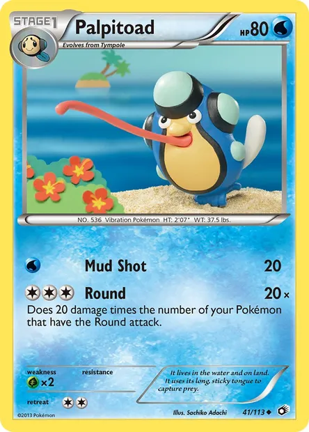 Palpitoad, Pokémon card LTR 41 — Legendary Treasures set