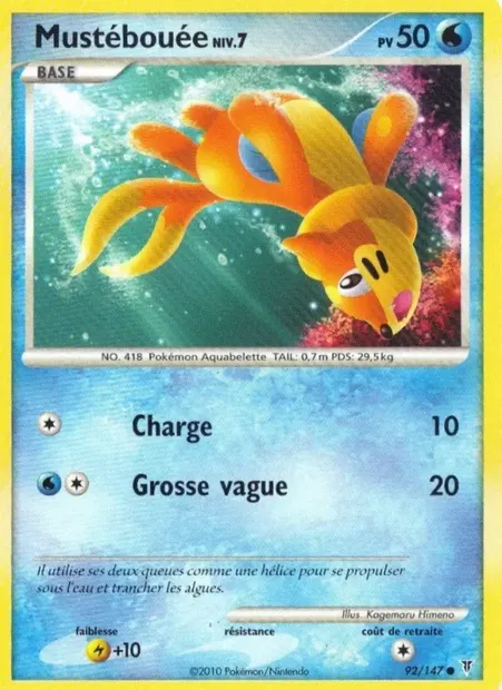 Mustébouée, carte Pokémon SV 92 — extension Vainqueurs Suprêmes