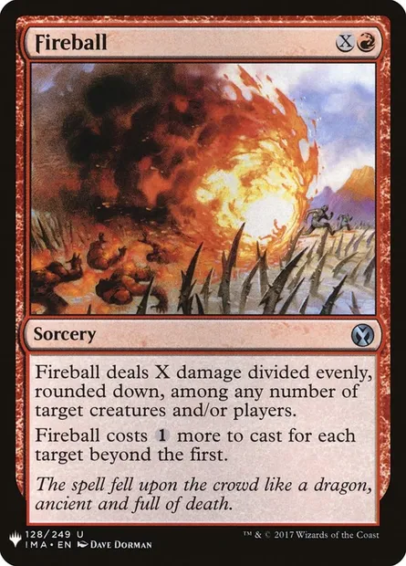 Fireball, Magic card PLST IMA-128 — The List set