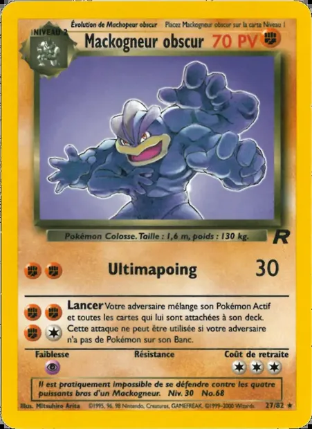 Mackogneur obscur, carte Pokémon TR 27 — extension Team Rocket