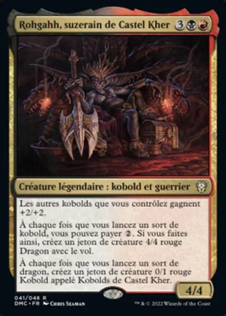 Rohgahh, suzerain de Castel Kher, carte Magic DMC 41 — extension Dominaria United Commander