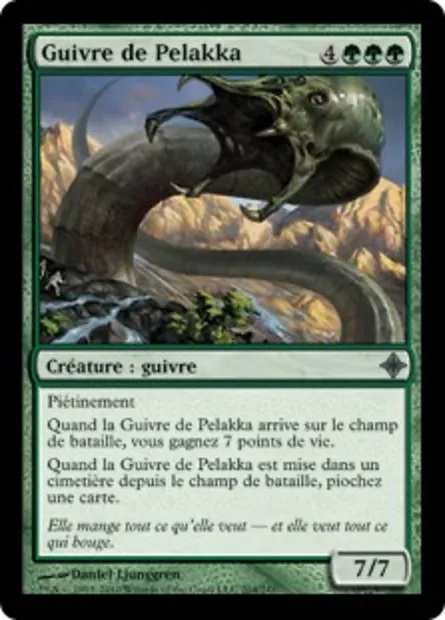 Guivre de Pelakka, carte Magic ROE 204 — extension L'ascension des Eldrazi