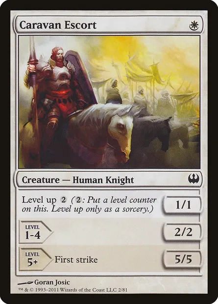 Caravan Escort, Magic card DDG 2 — Duel Decks: Knights vs. Dragons set