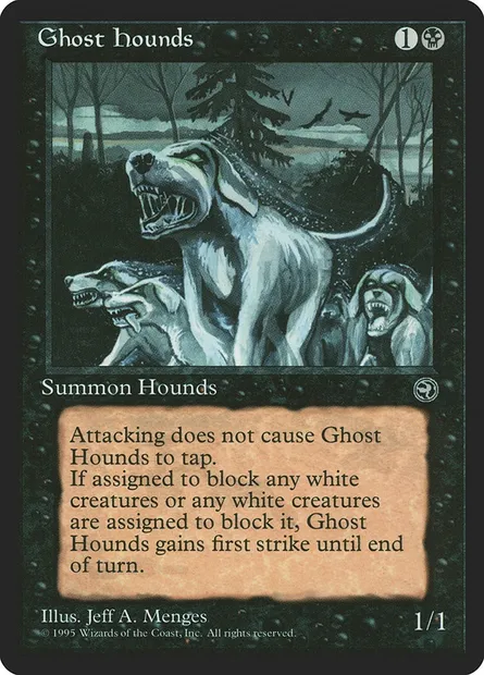 Ghost Hounds, Magic card HML 49 — Homelands set
