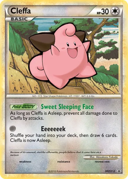 Cleffa, Pokémon card HGSS 12 — HGSS Black Star Promos set