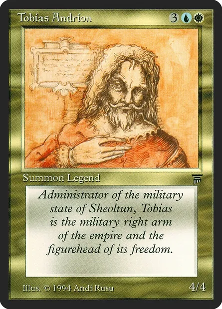 Tobias Andrion, carte Magic LEG 264 — extension Legends