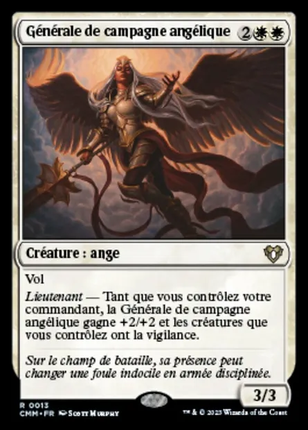 Générale de campagne angélique, carte Magic CMM 13 — extension Commander Masters