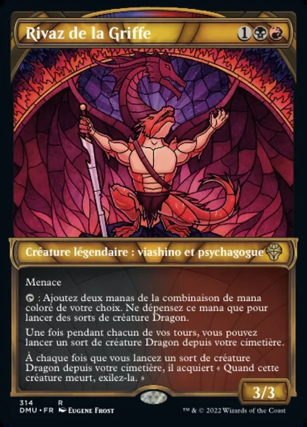Rivaz de la Griffe, carte Magic DMU 314 — extension Dominaria Uni