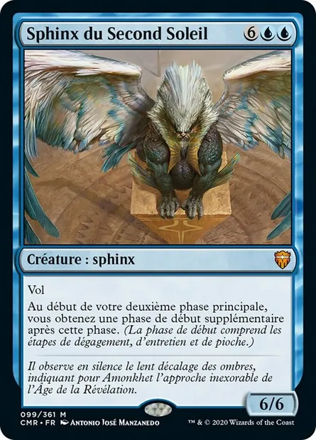 Sphinx du Second Soleil, carte Magic CMR 99 — extension Commander Legends