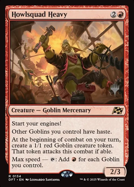 Howlsquad Heavy, Magic card PDFT 134p — Aetherdrift Promos set