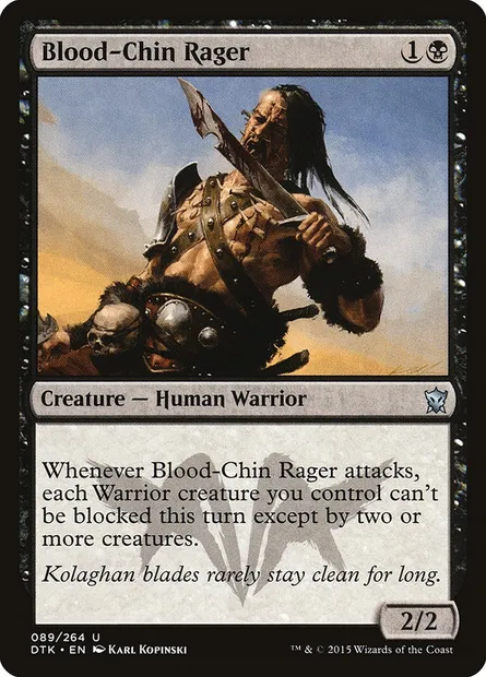 Blood-Chin Rager, Magic card DTK 89 — Dragons of Tarkir set