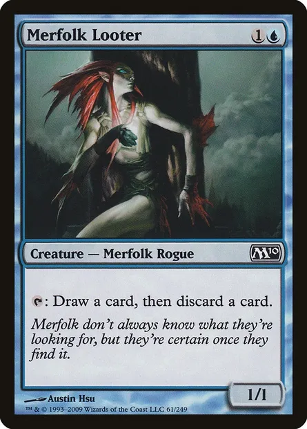 Merfolk Looter, Magic card M10 61 — Magic 2010 set