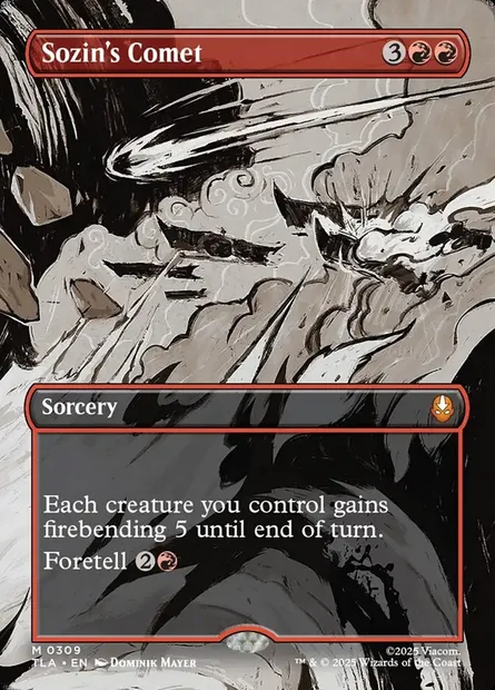 Comète de Sozin, carte Magic TLA 309 — extension Avatar: The Last Airbender