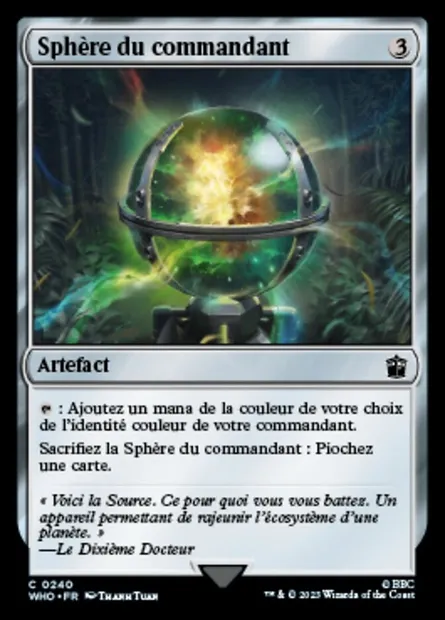 Sphère du commandant, carte Magic WHO 240 — extension Doctor Who