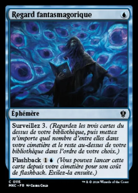 Regard fantasmagorique, carte Magic MKC 115 — extension Murders at Karlov Manor Commander