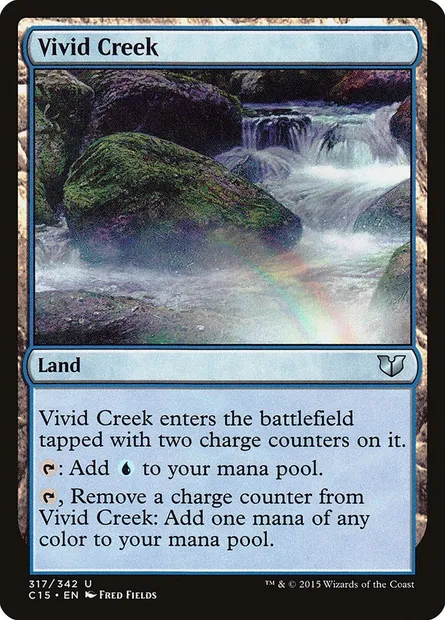Vivid Creek, Magic card C15 317 — Commander 2015 set