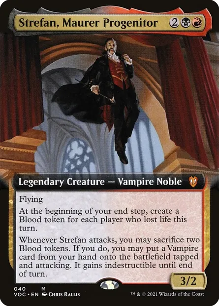 Strefan, Maurer Progenitor, Magic card VOC 40 — Crimson Vow Commander set