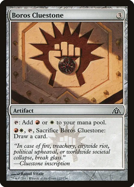 Boros Cluestone, Magic card DGM 137 — Dragon's Maze set