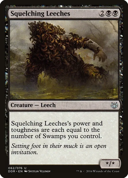Squelching Leeches, Magic card DDR 62 — Duel Decks: Nissa vs. Ob Nixilis set