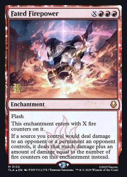 Fated Firepower, Magic card PTLA 132s — Avatar: The Last Airbender Promos set