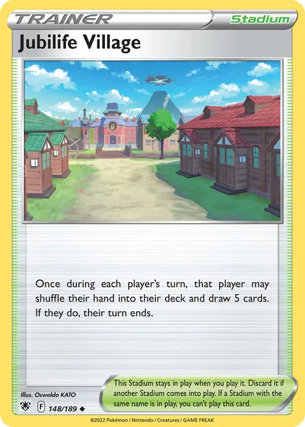 Jubilife Village, Pokémon card ASR 148 — Astral Radiance set
