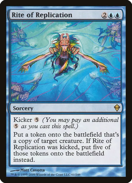 Rite of Replication, Magic card ZEN 61 — Zendikar set