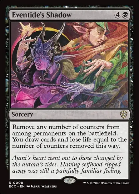 Eventide's Shadow, Magic card ECC 8 — Lorwyn Eclipsed Commander set