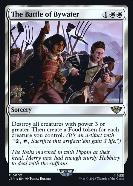 La Bataille de Lèzeau, carte Magic PLTR 2s — extension Tales of Middle-earth Promos
