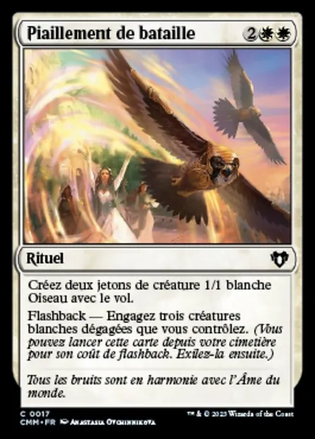 Piaillement de bataille, carte Magic CMM 17 — extension Commander Masters
