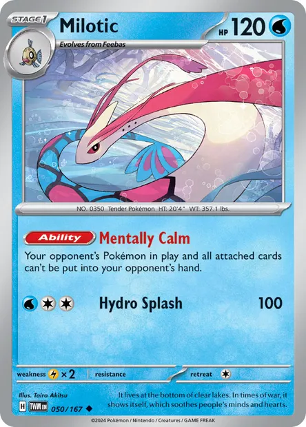 Milotic, Pokémon card TWM 050 — Twilight Masquerade set