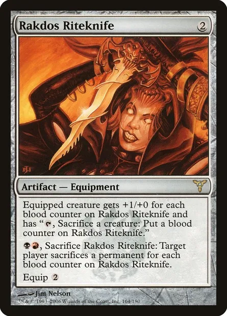 Rakdos Riteknife, Magic card DIS 164 — Dissension set